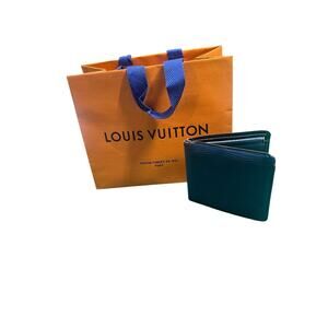 Authentic LV Vintage Blue Epi Leather Marco Bifold Wallet – Project Piece